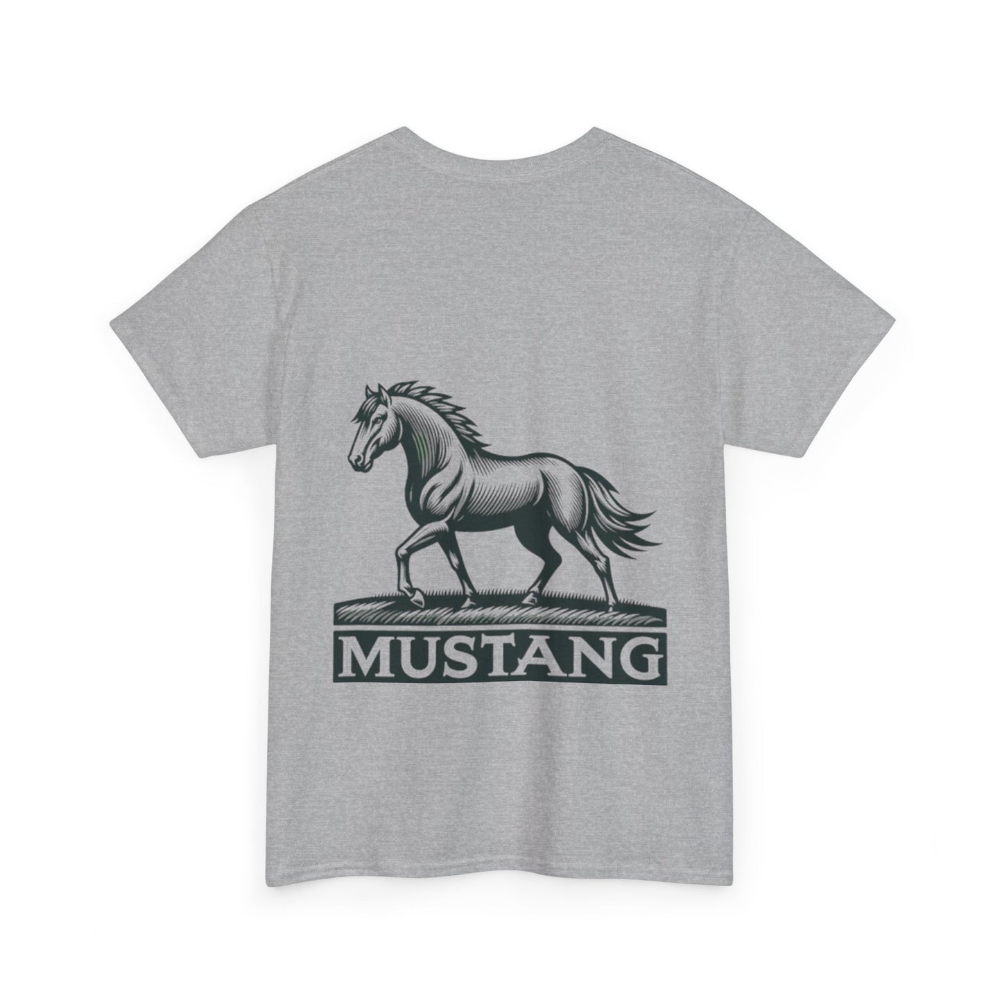 Mustang Vintage Graphic Tee - Unisex Heavy Cotton Shirt